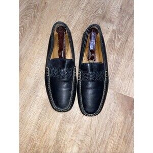 Johnston Murphy Shoes Men's 10M Black Leather  Driving Moccasins Loafer